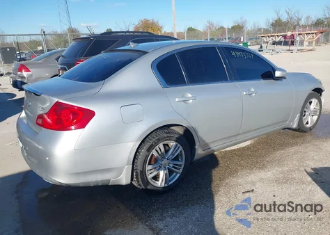 2010 Infiniti G37X z USA, uszkodzony, nr VIN JN1CV6AR8AM252574